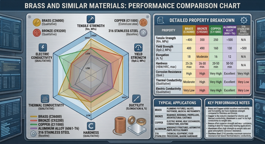 BRASS Bolts material properties